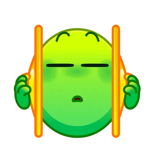 Стикер 28 Psychopath Emoji