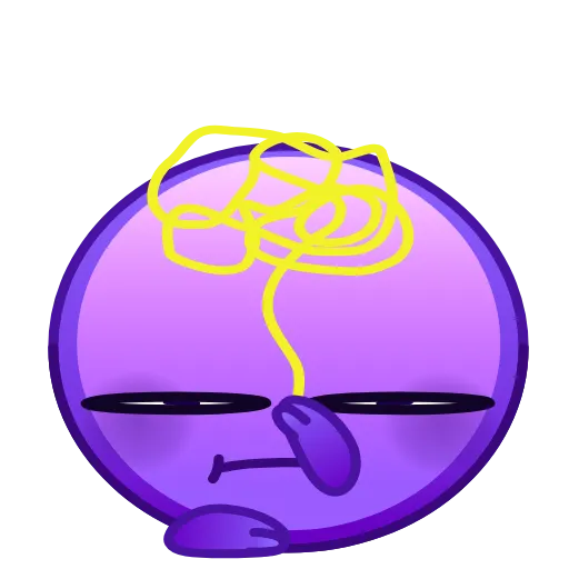 Стикер 24 Psychopath Emoji