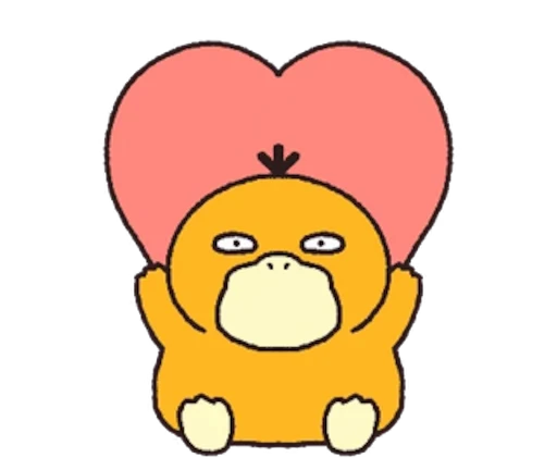 Стикерпак Psyduck для Telegram
