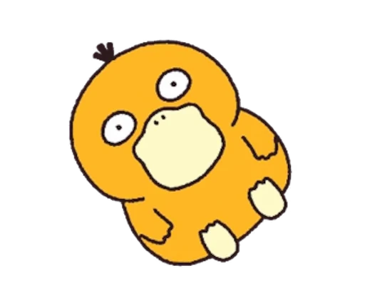 😐 Стикер «Psyduck» для Telegram