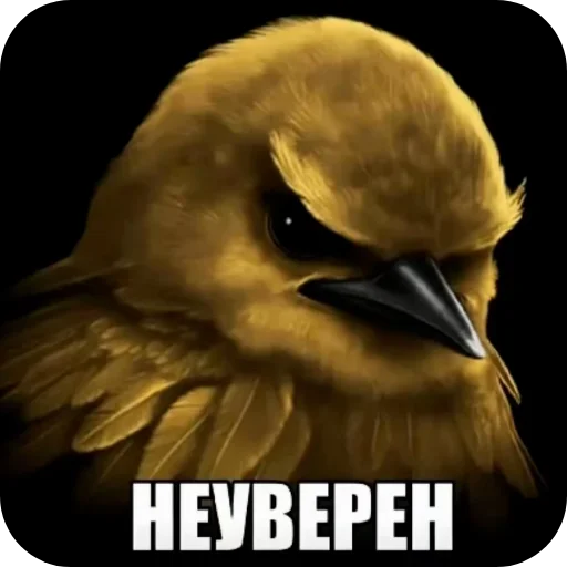 👄 Стикер «Вряд-ли птица» для Telegram
