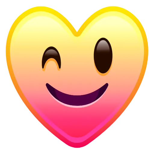 Стикер 10 Hearts Anim #emoji #cute #status