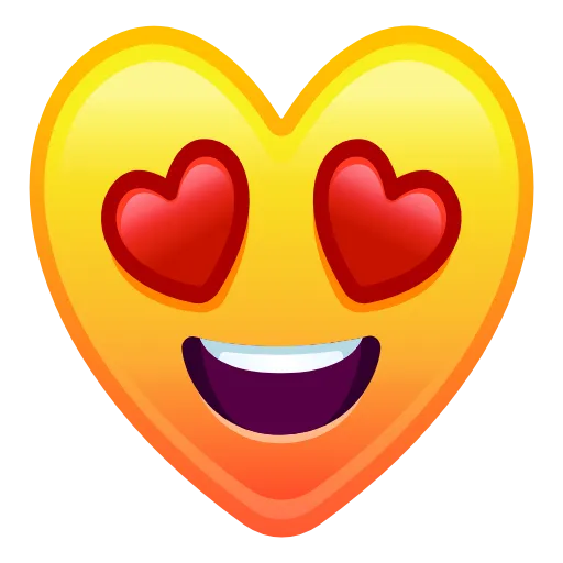 Стикер 11 Hearts Anim #emoji #cute #status