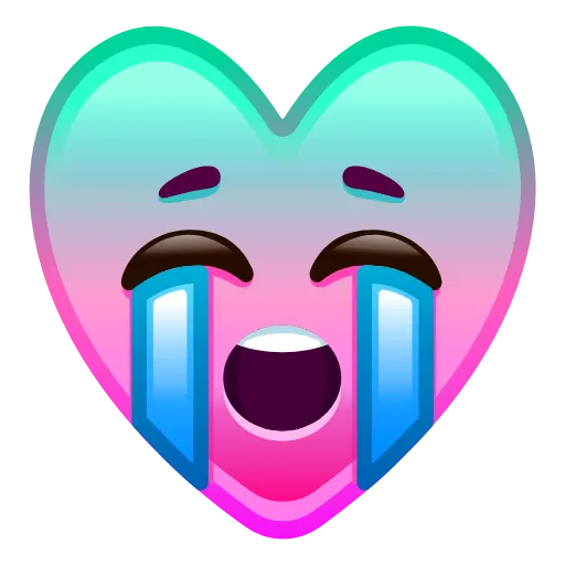Стикер 25 Hearts Anim #emoji #cute #status