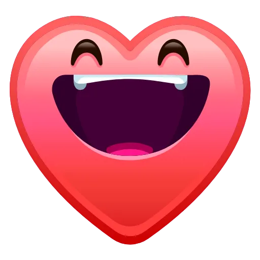 Стикер 3 Hearts Anim #emoji #cute #status