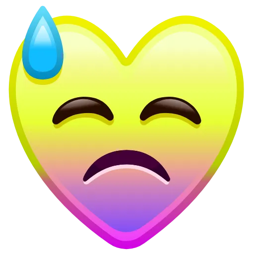 Стикер 32 Hearts Anim #emoji #cute #status