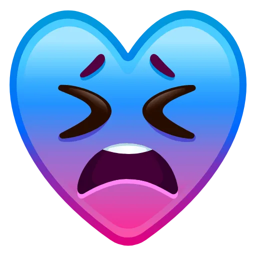 Стикер 21 Hearts Anim #emoji #cute #status