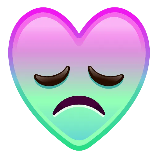 Стикер 19 Hearts Anim #emoji #cute #status