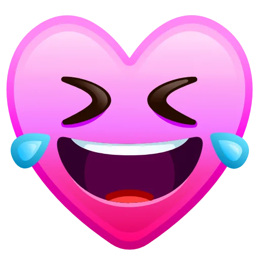 Стикер 5 Hearts Anim #emoji #cute #status