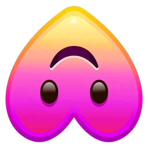 Стикер 9 Hearts Anim #emoji #cute #status