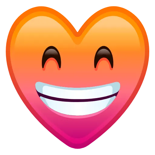 Стикер 2 Hearts Anim #emoji #cute #status