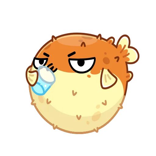 Стикер 16 Puffer Fish