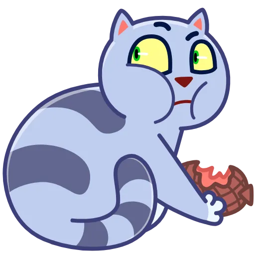Стикер 17 Puffy Cat