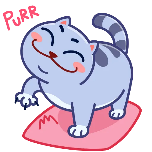 Стикер 20 Puffy Cat