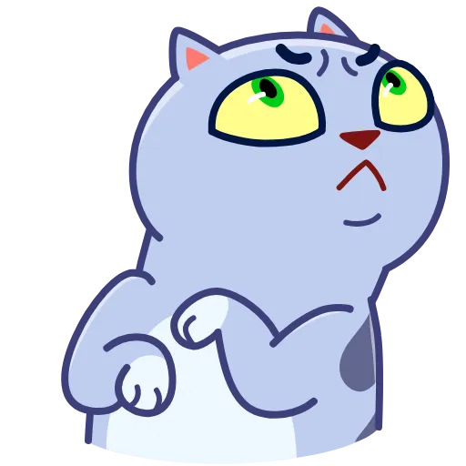 Стикер 15 Puffy Cat