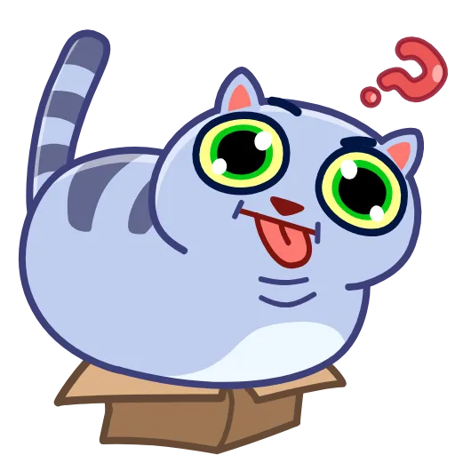 Стикер 8 Puffy Cat
