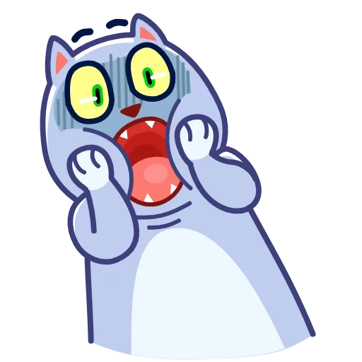 Стикер 4 Puffy Cat