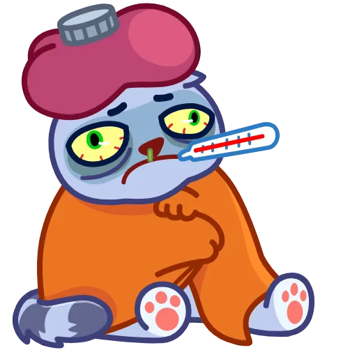 Стикер 18 Puffy Cat