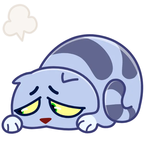 Стикер 13 Puffy Cat