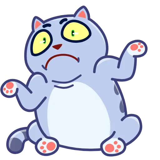 Стикер 7 Puffy Cat