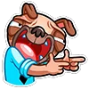 😉 Эмодзи «Мопс Валера» для Telegram