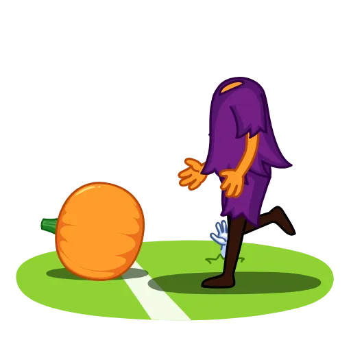 Стикер 10 Pumpkin Man