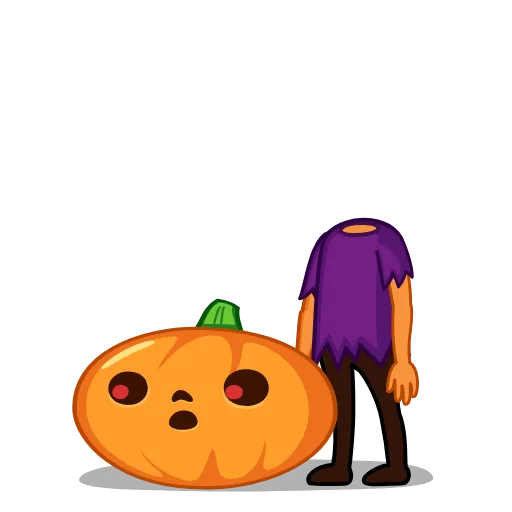 Стикер 4 Pumpkin Man