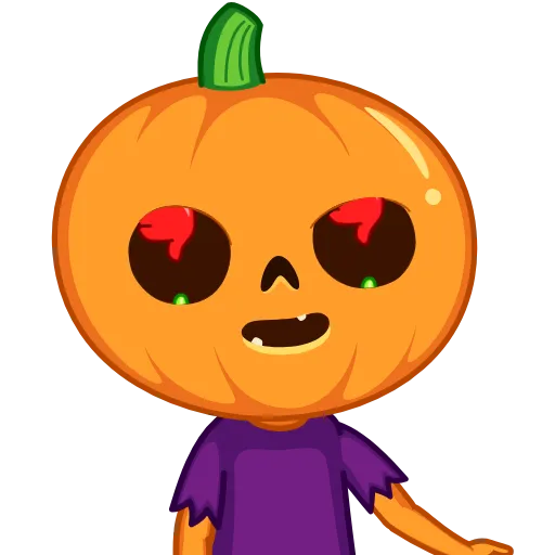Стикер 3 Pumpkin Man