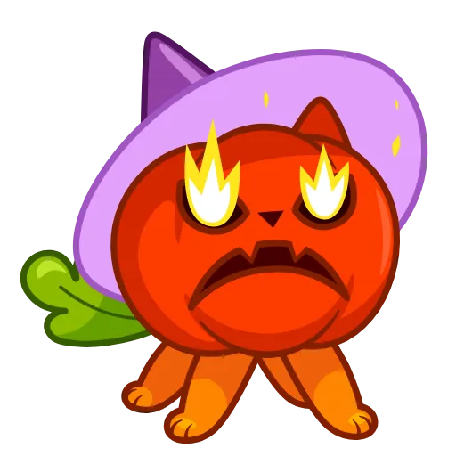 Стикер 7 Pumpkin Cat