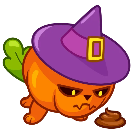 Стикер 14 Pumpkin Cat