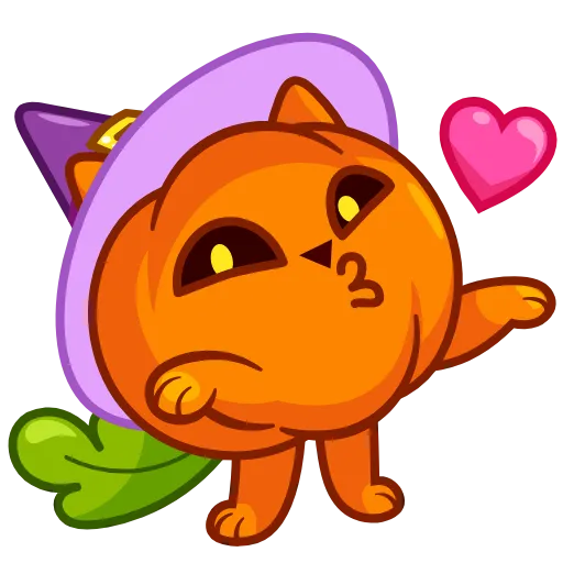Стикер 2 Pumpkin Cat