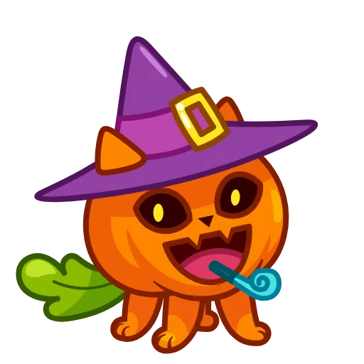 Стикер 9 Pumpkin Cat