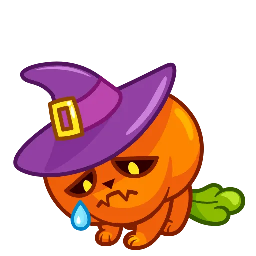 Стикер 11 Pumpkin Cat