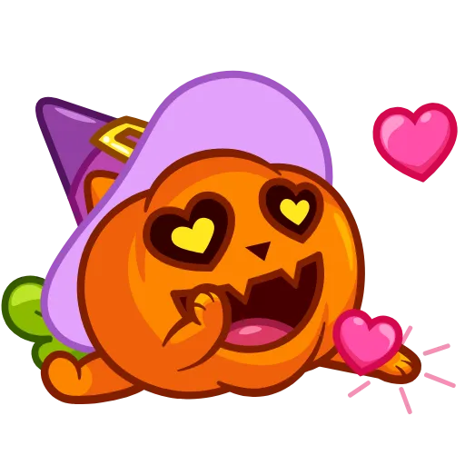 Стикер 10 Pumpkin Cat