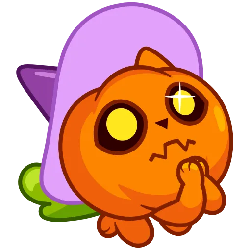 Стикер 18 Pumpkin Cat
