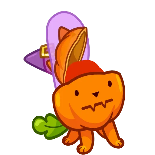 Стикер 17 Pumpkin Cat