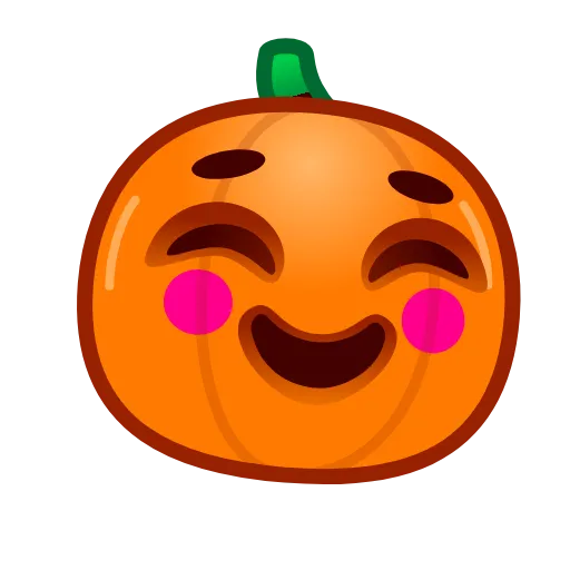 Стикер 3 Pumpkin Emoji