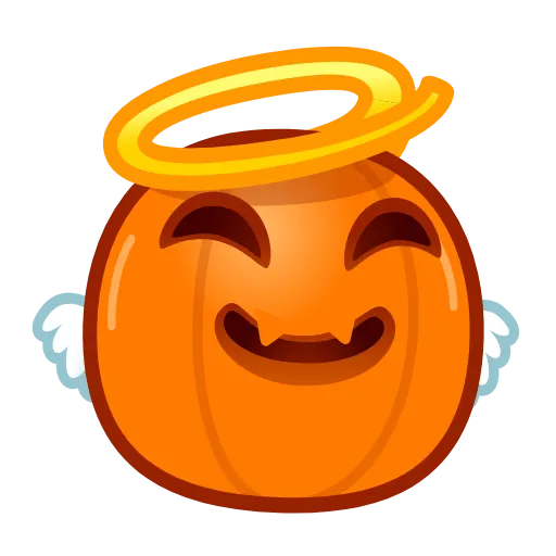 Стикер 4 Pumpkin Emoji