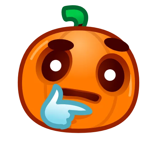 Стикер 20 Pumpkin Emoji