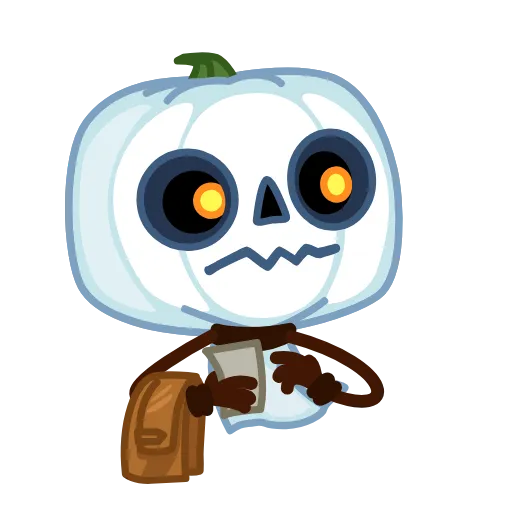 Стикер 11 Pumpkin Ghost