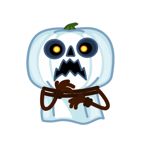 Стикер 4 Pumpkin Ghost