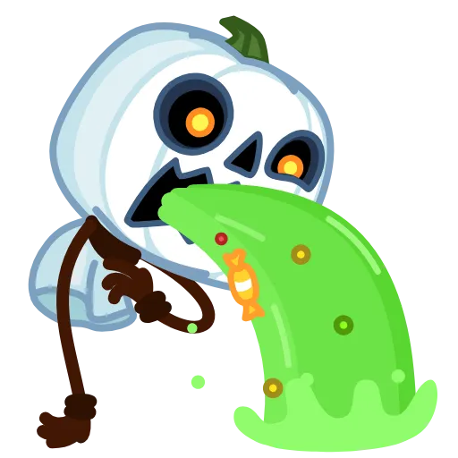 Стикер 19 Pumpkin Ghost