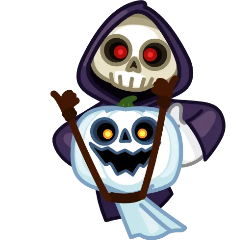Стикер 3 Pumpkin Ghost