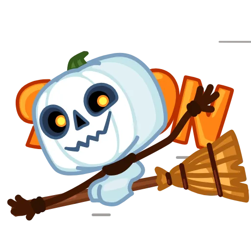 Стикер 10 Pumpkin Ghost