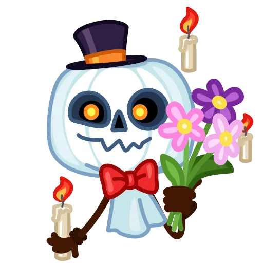 Стикер 6 Pumpkin Ghost