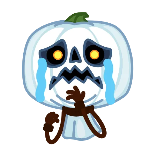 Стикер 15 Pumpkin Ghost