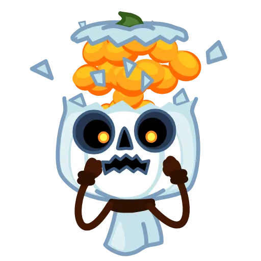 Стикер 23 Pumpkin Ghost