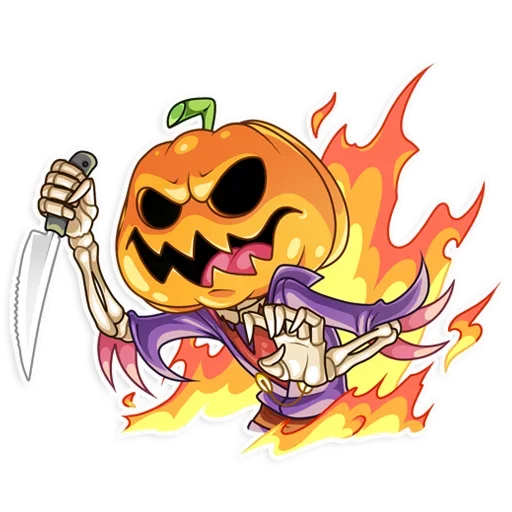 😑 Стикер «Pumpkin Head» для Telegram