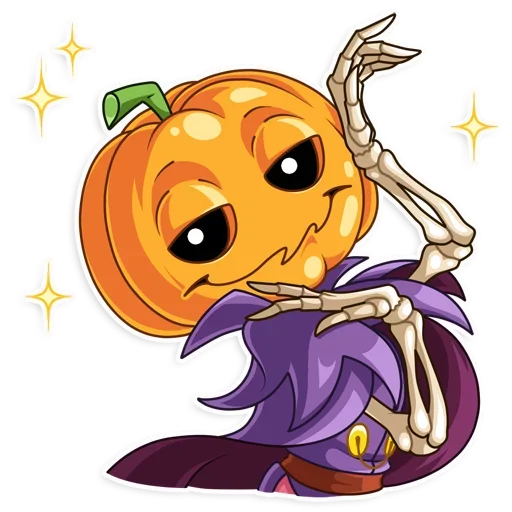 😮 Стикер «Pumpkin Head» для Telegram
