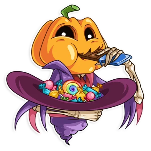 😧 Стикер «Pumpkin Head» для Telegram